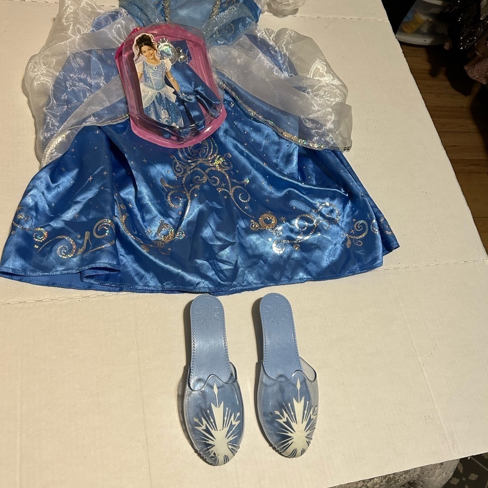 Disney Blue Princess Dress with Silver Accents